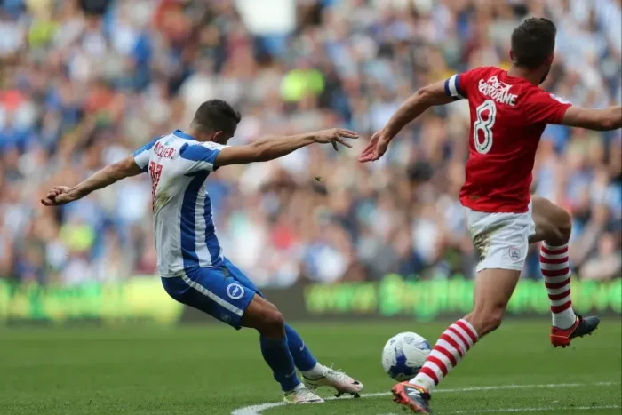 Framed Print : Exciting EFL Championship Showdown: Brighton & Hove Albion vs Barnsley (24SEP16)
