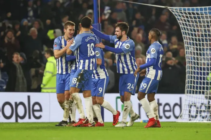 Framed Print : FA Cup 3rd Round: Brighton & Hove Albion vs. Crystal Palace (08.01.18) - American Express Community Stadium Showdown Framed Print : FA Cup 3rd Round: Brighton & Hove Albion vs. Crystal Palace (08.01.18) - American Express Community Stadium Showdown