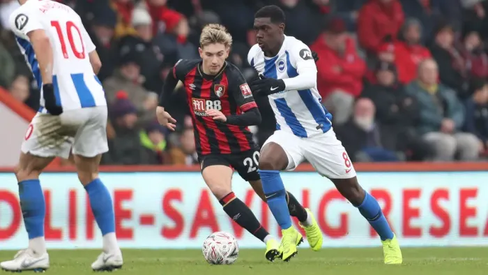 Framed Print : FA Cup 3rd Round: Brighton and Hove Albion vs. AFC Bournemouth Clash at Vitality Stadium (05.01.19)
