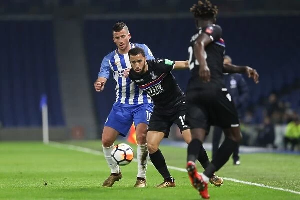 FA Cup 3rd Round: Intense Match Action between Brighton & Hove Albion and Crystal Palace (08.01.18)