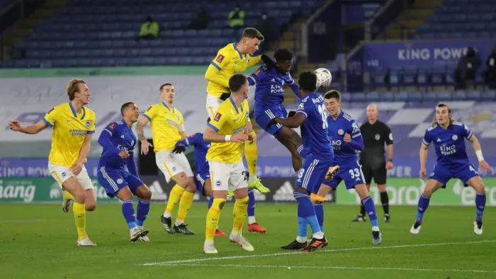 Framed Print : FA Cup Fifth Round: Leicester City vs. Brighton and Hove Albion - Intense Battle at The King Power Stadium (10FEB21) Framed Print : FA Cup Fifth Round: Leicester City vs. Brighton and Hove Albion - Intense Battle at The King Power Stadium (10FEB21)