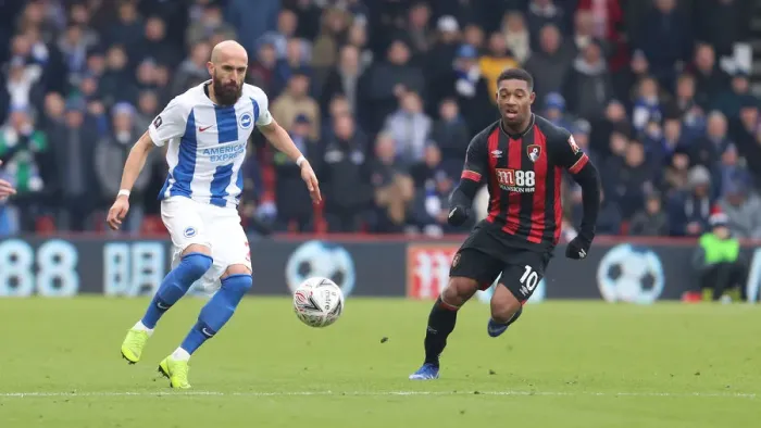 Framed Print : FA Cup Third Round: AFC Bournemouth vs. Brighton and Hove Albion, 5th January 2019 - Intense Match Action at Vitality Stadium Framed Print : FA Cup Third Round: AFC Bournemouth vs. Brighton and Hove Albion, 5th January 2019 - Intense Match Action at Vitality Stadium