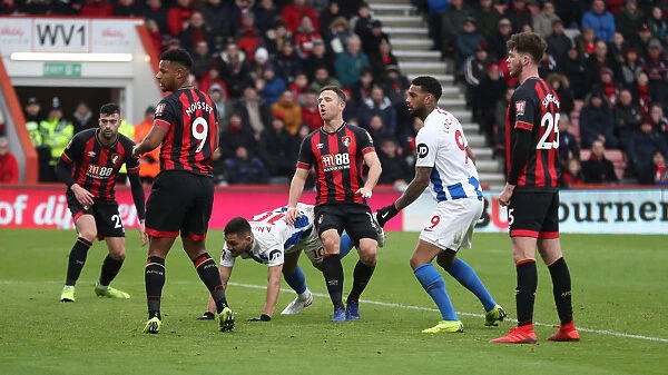 FA Cup Third Round: AFC Bournemouth vs. Brighton and Hove Albion (05Jan19) - Intense Match Action at Vitality Stadium
