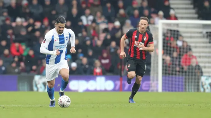 Framed Print : FA Cup Third Round: AFC Bournemouth vs. Brighton and Hove Albion - Intense Match Action at Vitality Stadium (05Jan19)