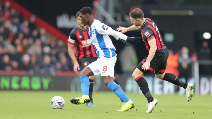 Framed Print : FA Cup Third Round: AFC Bournemouth vs. Brighton and Hove Albion - Intense Match Action at Vitality Stadium (05Jan19) Framed Print : FA Cup Third Round: AFC Bournemouth vs. Brighton and Hove Albion - Intense Match Action at Vitality Stadium (05Jan19)