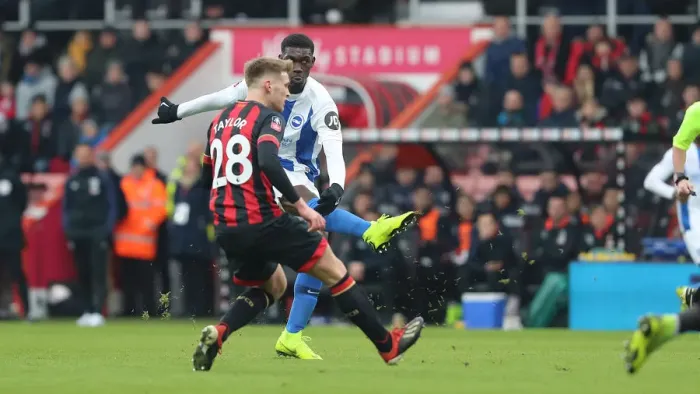 Framed Print : FA Cup Third Round: AFC Bournemouth vs. Brighton and Hove Albion, 5th January 2019 - Intense Match Action at Vitality Stadium Framed Print : FA Cup Third Round: AFC Bournemouth vs. Brighton and Hove Albion, 5th January 2019 - Intense Match Action at Vitality Stadium