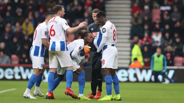 Framed Print : FA Cup Third Round: AFC Bournemouth vs. Brighton and Hove Albion (05.01.19) - Intense Match Action Framed Print : FA Cup Third Round: AFC Bournemouth vs. Brighton and Hove Albion (05.01.19) - Intense Match Action