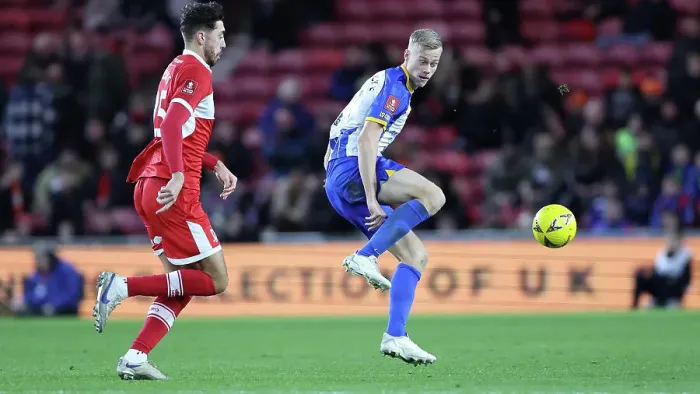 Framed Print : FA Cup Third Round: Intense Clash between Middlesbrough and Brighton & Hove Albion at Riverside Stadium (07.01.23) Framed Print : FA Cup Third Round: Intense Clash between Middlesbrough and Brighton & Hove Albion at Riverside Stadium (07.01.23)