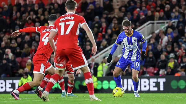 FA Cup Third Round: Intense Match Action between Middlesbrough and Brighton & Hove Albion at Riverside Stadium (07.01.23)