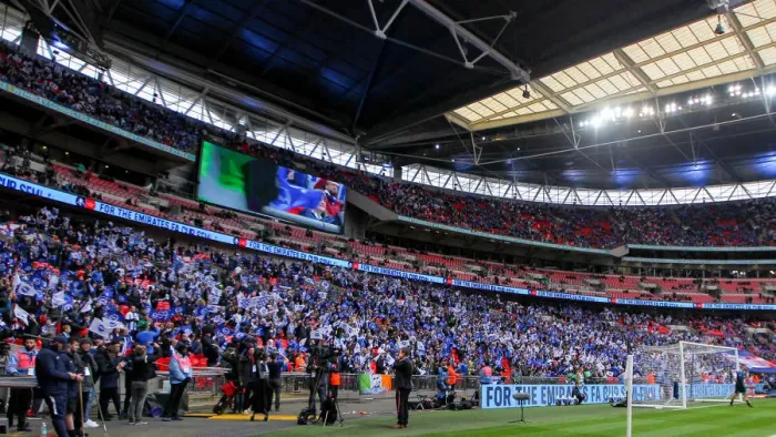 Framed Print : FA Cup Semi-Final Showdown: Manchester City vs. Brighton & Hove Albion at Wembley Stadium (06APR19) Framed Print : FA Cup Semi-Final Showdown: Manchester City vs. Brighton & Hove Albion at Wembley Stadium (06APR19)