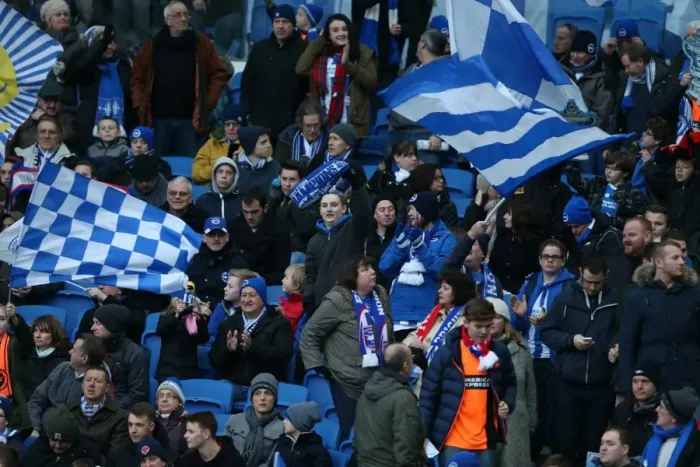 Framed Print : FA Cup Showdown: Arsenal vs. Brighton & Hove Albion - Seagulls Fans Amidst the Storm (25Jan15) Framed Print : FA Cup Showdown: Arsenal vs. Brighton & Hove Albion - Seagulls Fans Amidst the Storm (25Jan15)