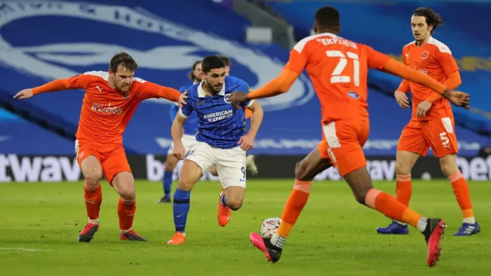 Framed Print : FA Cup Showdown: Brighton & Hove Albion vs. Blackpool (23Jan21) - American Express Community Stadium Framed Print : FA Cup Showdown: Brighton & Hove Albion vs. Blackpool (23Jan21) - American Express Community Stadium