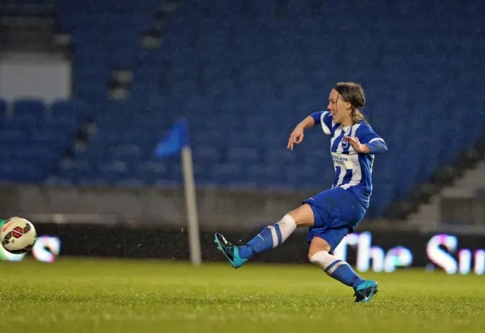 Framed Print : FA Women's Premier League: Brighton & Hove Albion Women vs Charlton Athletic Ladies Clash at American Express Community Stadium (December 2015) Framed Print : FA Women's Premier League: Brighton & Hove Albion Women vs Charlton Athletic Ladies Clash at American Express Community Stadium (December 2015)