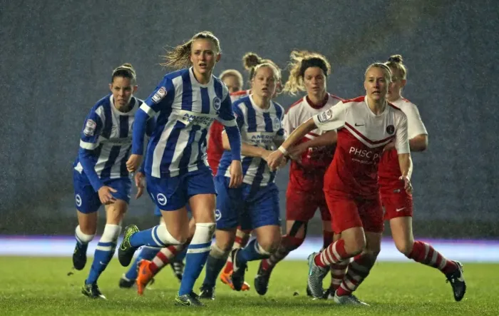 Framed Print : FA Women's Premier League: Brighton & Hove Albion Women vs Charlton Athletic Ladies Clash at American Express Community Stadium (December 2015) Framed Print : FA Women's Premier League: Brighton & Hove Albion Women vs Charlton Athletic Ladies Clash at American Express Community Stadium (December 2015)