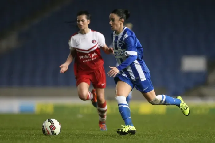 Framed Print : FA Womens Premier League: Brighton & Hove Albion Women vs Charlton Athletic Ladies Clash at American Express Community Stadium (December 2015) Framed Print : FA Womens Premier League: Brighton & Hove Albion Women vs Charlton Athletic Ladies Clash at American Express Community Stadium (December 2015)