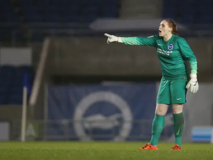 Framed Print : FA Women's Premier League: Brighton & Hove Albion vs Charlton Athletic Clash at American Express Community Stadium (December 2015)