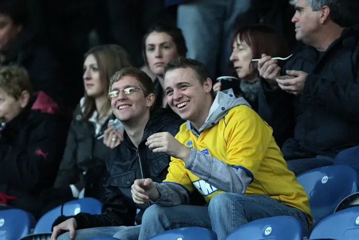 Framed Print : Fans at Huddersfield Town, December 2010 Framed Print : Fans at Huddersfield Town, December 2010