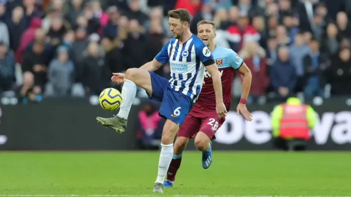 Framed Print : Feb 1, 2020: Intense Premier League Showdown - West Ham United vs. Brighton & Hove Albion at London Stadium Framed Print : Feb 1, 2020: Intense Premier League Showdown - West Ham United vs. Brighton & Hove Albion at London Stadium