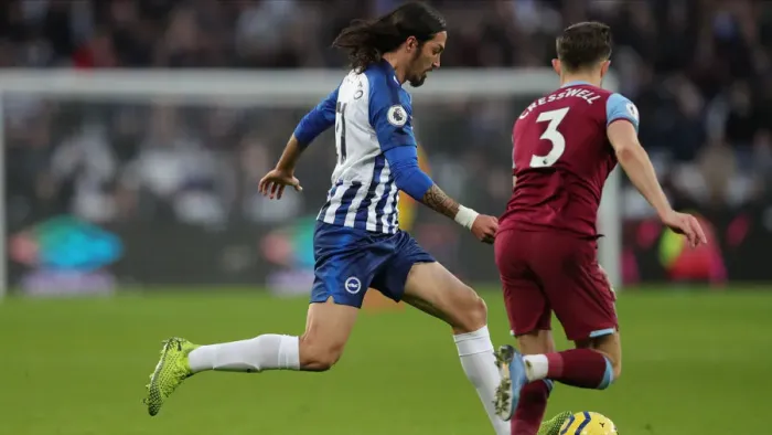 Framed Print : February 1, 2020: Intense Premier League Clash Between West Ham United and Brighton & Hove Albion at London Stadium Framed Print : February 1, 2020: Intense Premier League Clash Between West Ham United and Brighton & Hove Albion at London Stadium
