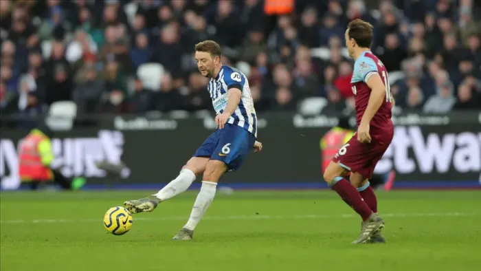 Framed Print : February 1, 2020: West Ham United vs. Brighton & Hove Albion - Premier League Clash at London Stadium