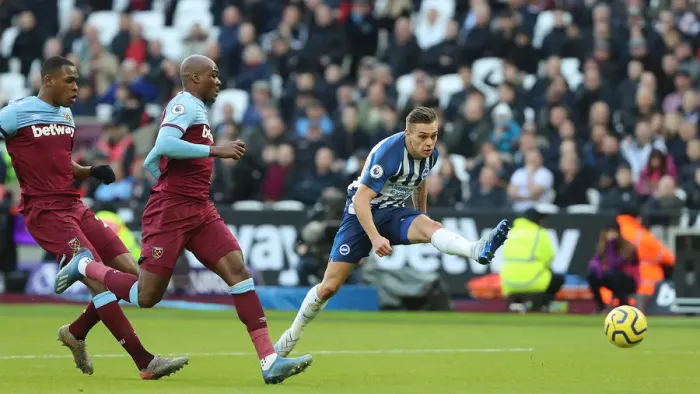 Framed Print : February 1st, 2020: A Battle Between West Ham United and Brighton & Hove Albion in the Premier League Framed Print : February 1st, 2020: A Battle Between West Ham United and Brighton & Hove Albion in the Premier League