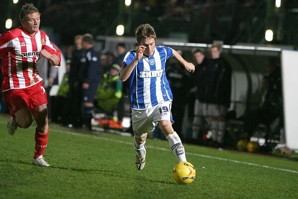 Focused and Determined: Jake Robinson of Brighton & Hove Albion FC