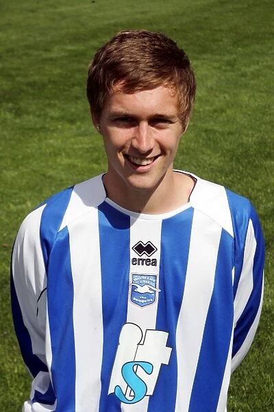 Focused and Determined: Jake Robinson's Intense Concentration with Brighton & Hove Albion FC