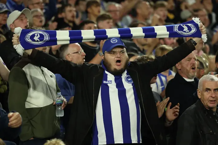 Framed Print : Football Fans Football Supporters With Scarves Framed Print : Football Fans Football Supporters With Scarves