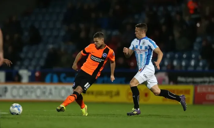 Framed Print : Forster-Caskey in Action: Huddersfield vs. Brighton, Championship 2014 Framed Print : Forster-Caskey in Action: Huddersfield vs. Brighton, Championship 2014