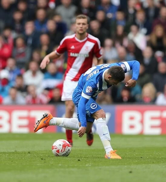 Forster-Caskey Fights for Possession: Brighton vs. Middlesbrough (02MAY15)