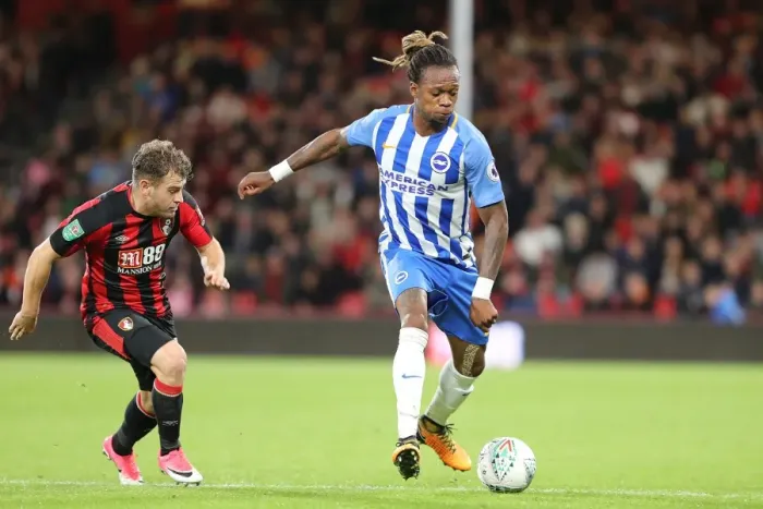 Framed Print : Gaetan Bong in Action: Bournemouth vs. Brighton and Hove Albion - EFL Cup 2017 Framed Print : Gaetan Bong in Action: Bournemouth vs. Brighton and Hove Albion - EFL Cup 2017