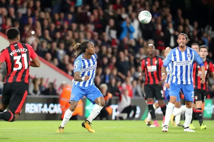 Framed Print : Gaetan Bong Defends: Bournemouth vs. Brighton and Hove Albion in EFL Cup (19SEP17) Framed Print : Gaetan Bong Defends: Bournemouth vs. Brighton and Hove Albion in EFL Cup (19SEP17)