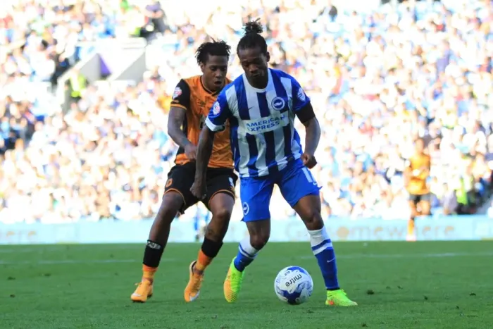 Framed Print : Gaetan Bong Defends for Brighton and Hove Albion Against Hull City, Sky Bet Championship 2015 Framed Print : Gaetan Bong Defends for Brighton and Hove Albion Against Hull City, Sky Bet Championship 2015