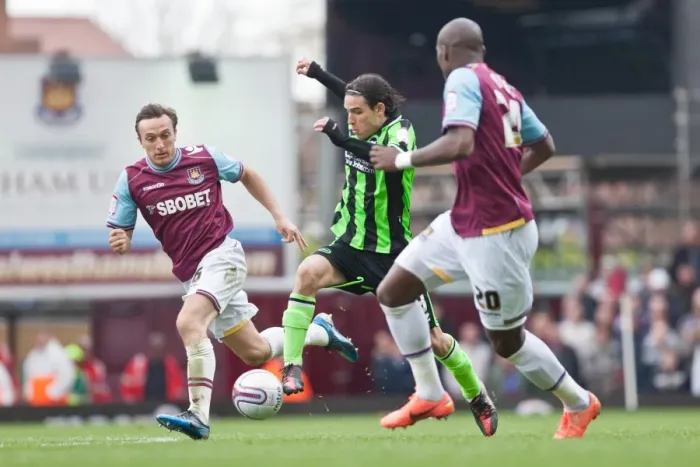 Framed Print : Gai Assulin in Action: West Ham Utd vs. Brighton & Hove Albion, Npower Championship, 14th April 2012 Framed Print : Gai Assulin in Action: West Ham Utd vs. Brighton & Hove Albion, Npower Championship, 14th April 2012