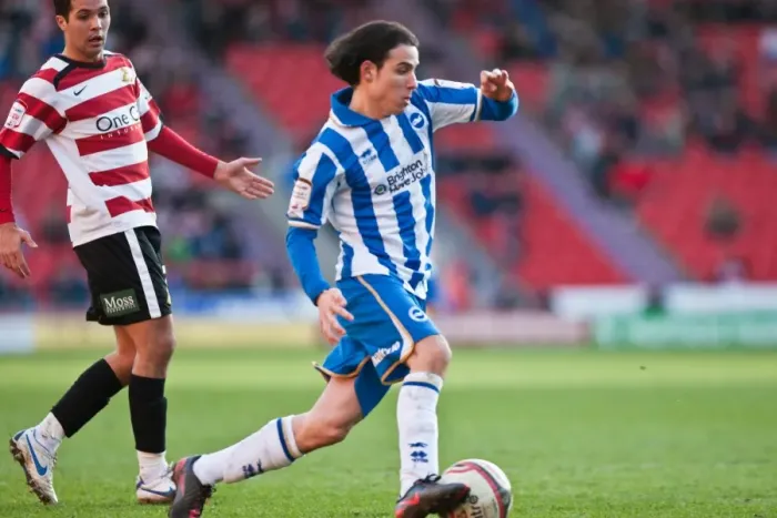 Framed Print : Gai Assulin's Championship Debut: Brighton & Hove Albion vs Doncaster Rovers (March 3, 2012)