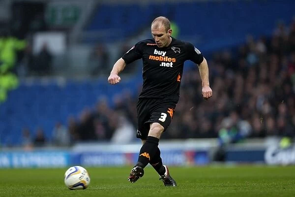 Gareth Roberts in Action: Brighton & Hove Albion vs Derby County, Npower Championship, Amex Stadium (January 12, 2013)