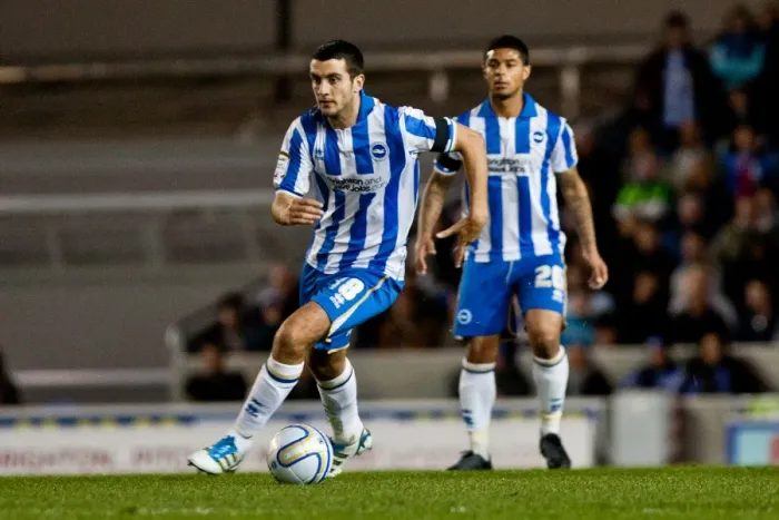Framed Print : Gary Dicker in Action: Brighton & Hove Albion vs. Watford, April 17, 2012 Framed Print : Gary Dicker in Action: Brighton & Hove Albion vs. Watford, April 17, 2012