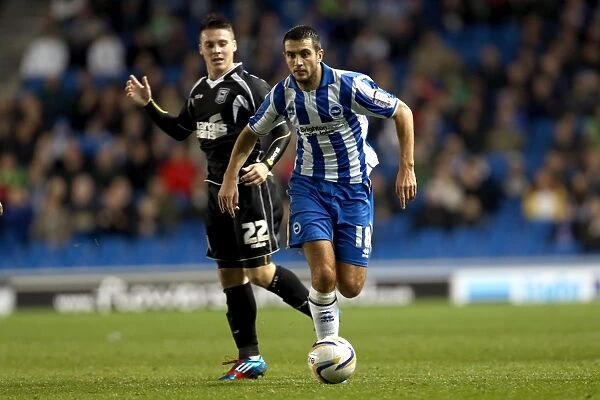 Gary Dicker in Action: Brighton & Hove Albion vs. Ipswich Town, Npower Championship, Amex Stadium, October 2, 2012