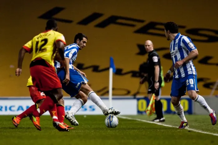Framed Print : Gary Dicker: In Action Against Watford, April 17, 2012 Framed Print : Gary Dicker: In Action Against Watford, April 17, 2012