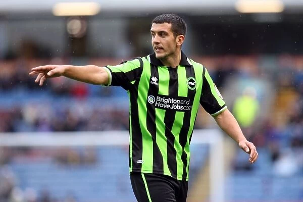 Gary Dicker of Brighton & Hove Albion in Action against Burnley, Npower Championship, Turf Moor, 2012