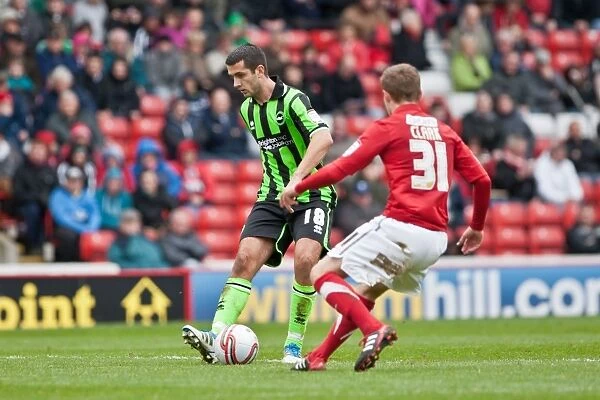 Gary Dicker of Brighton & Hove Albion in Action against Barnsley, Npower Championship, 2012