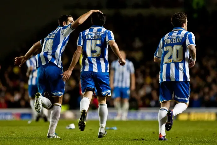 Framed Print : Gary Dicker's Assist: Buckley Scores Dramatic Equalizer for Brighton & Hove Albion vs. Watford, Npower Championship (April 17, 2012) Framed Print : Gary Dicker's Assist: Buckley Scores Dramatic Equalizer for Brighton & Hove Albion vs. Watford, Npower Championship (April 17, 2012)