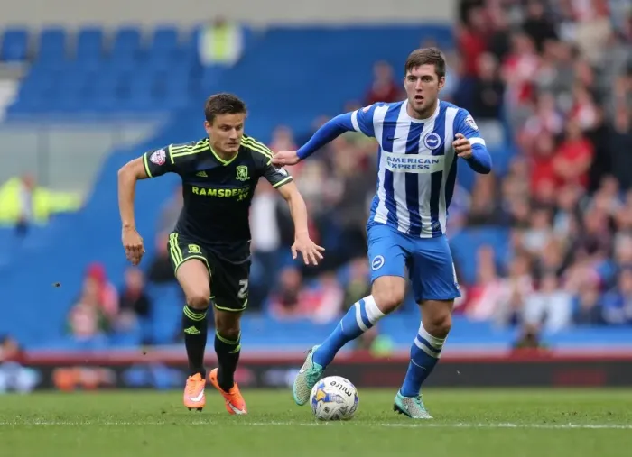 Framed Print : Gary Gardner in Action: Brighton & Hove Albion vs. Middlesbrough, October 18, 2014 Framed Print : Gary Gardner in Action: Brighton & Hove Albion vs. Middlesbrough, October 18, 2014
