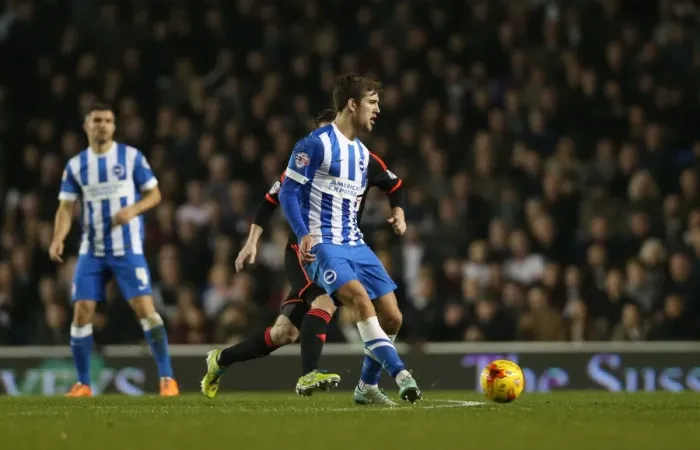 Framed Print : Gary Gardner in Action: Brighton & Hove Albion vs. Fulham - Sky Bet Championship Match (29 November 2014) Framed Print : Gary Gardner in Action: Brighton & Hove Albion vs. Fulham - Sky Bet Championship Match (29 November 2014)