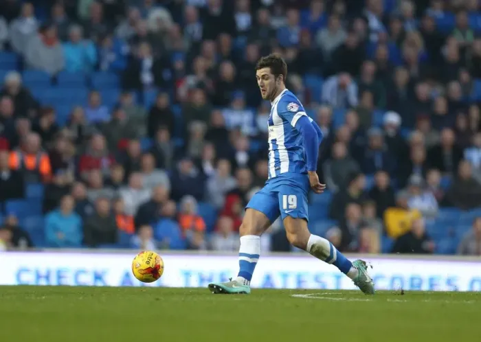 Framed Print : Gary Gardner in Action: Brighton & Hove Albion vs Fulham Championship Clash (29NOV14) Framed Print : Gary Gardner in Action: Brighton & Hove Albion vs Fulham Championship Clash (29NOV14)