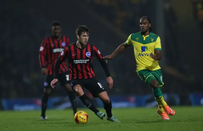 Framed Print : Gary Gardner in Action: Norwich City vs. Brighton & Hove Albion, Carrow Road, 2014 Framed Print : Gary Gardner in Action: Norwich City vs. Brighton & Hove Albion, Carrow Road, 2014