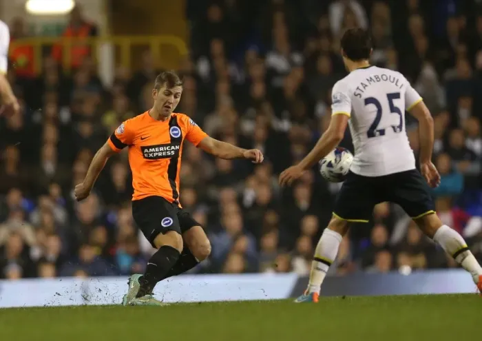Framed Print : Gary Gardner in Action: Tottenham vs. Brighton & Hove Albion, Capital One Cup, 2014 Framed Print : Gary Gardner in Action: Tottenham vs. Brighton & Hove Albion, Capital One Cup, 2014