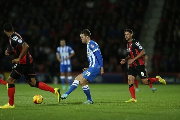 Gary Gardner of Brighton and Hove Albion in Action at Bournemouth's Goldsands Stadium during SkyBet Championship Match, 1st November 2014