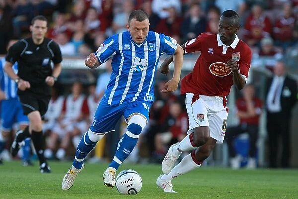 Gary Hart: Focused and Fierce in Brighton and Hove Albion FC Colors
