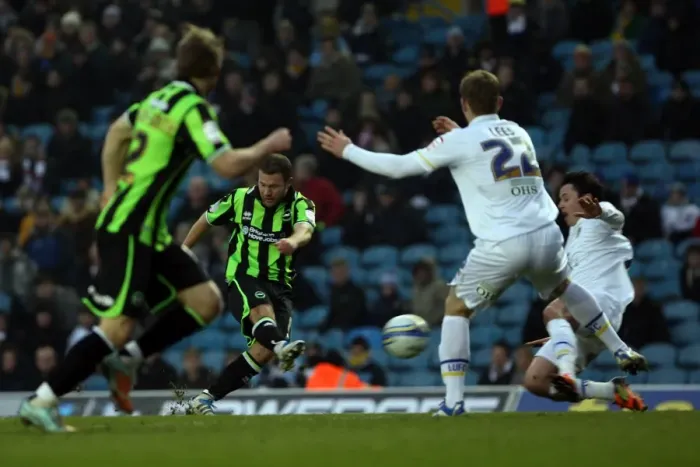 Framed Print : A Glance Back: Thrilling 2011-12 Encounter - Brighton & Hove Albion vs. Leeds United Framed Print : A Glance Back: Thrilling 2011-12 Encounter - Brighton & Hove Albion vs. Leeds United